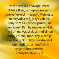 Evanielizačná služba 23.02.2020