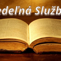 Nedeľná služba 19.05.2019