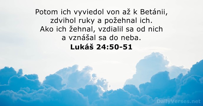 Nanebovstúpenie 29.05.2025