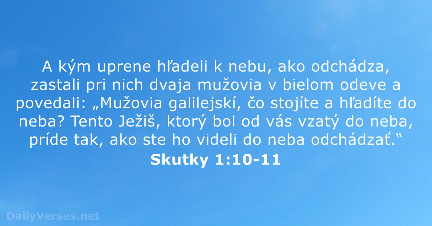 Štvrtok Vstúpenie 14.05.2026